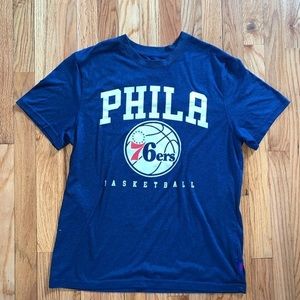 Philadelphia 76ers NBA Blue Tshirt Short Sleeve‎ Size Medium Men’s